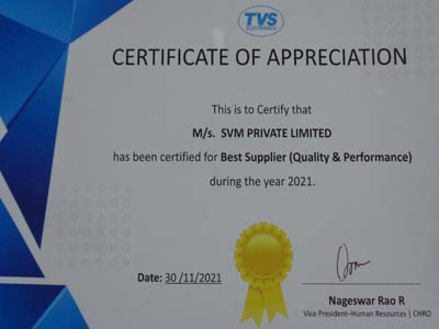 Best Supplier (Quality & Performance)
